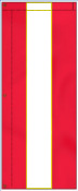 2'x5' Vertical Stripe Attention Flag Red White Red
