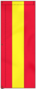 2'x5' Vertical Stripe Attention Flag Red Yellow Red