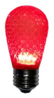 Medium Base E26 LED Sign Bulb Transparent Red