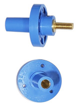 Threaded Stud Style Blue Female Mimi Cam Lok Panel