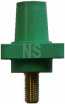 Cam-Lok Panel Receptacle Female Green