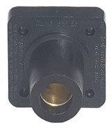 Cam-Lok Panel Receptacle DSS Female Black