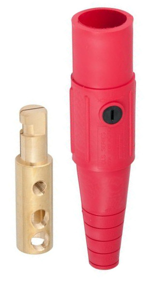 Red Single Pin Connector Series 16 Inline 400 Amp C 600 Volt Marinco CLS20MB-C CLS Cam Type 2-2/0 AWG Male 